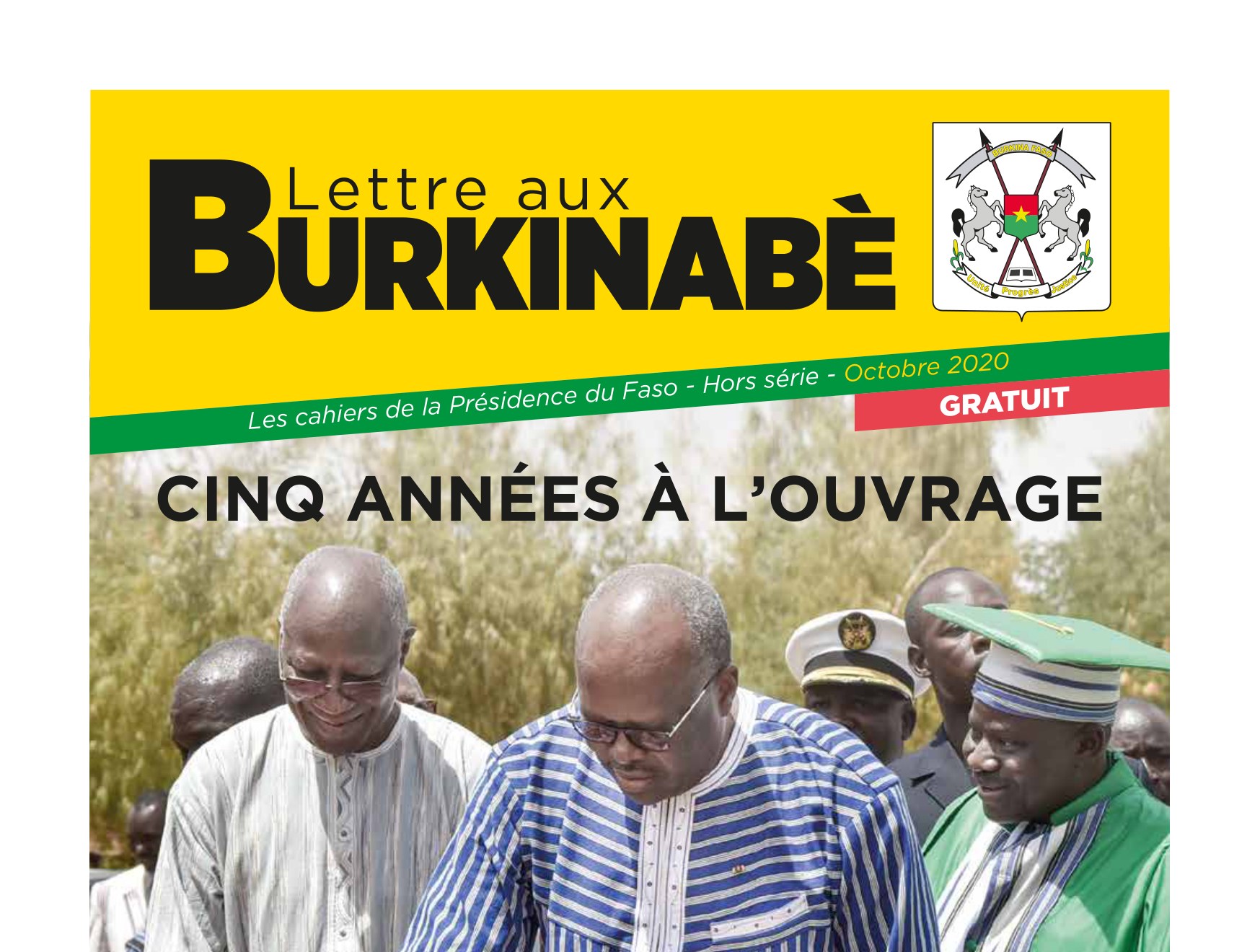 Couverture de la Lettre aux Burkinabè, hors série octobre 2020